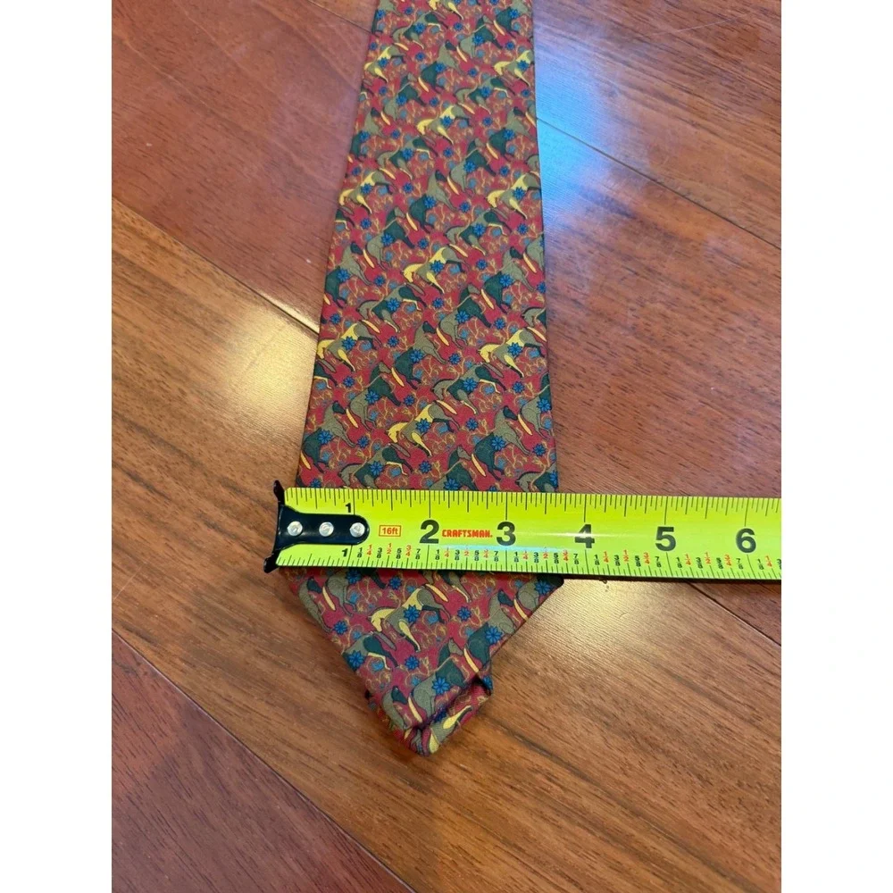 Salvatore Ferragamo Silk‎ Tie Horse Foulard | Multicolor | 3.75